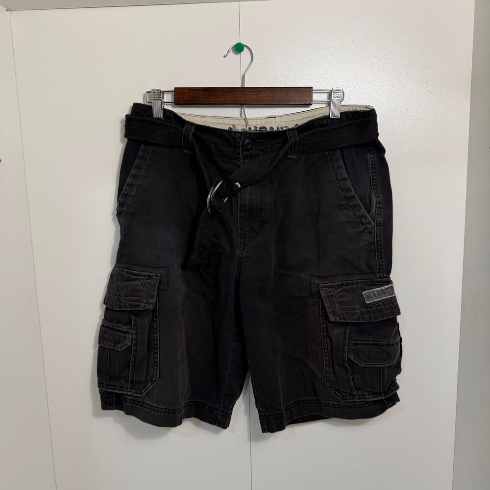 Unionbay Men's Black and Grey Shorts